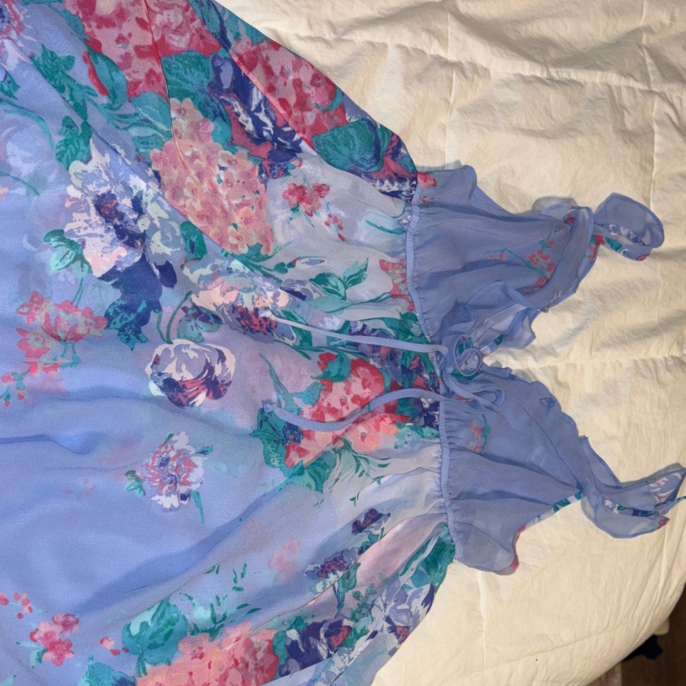In Bloom Lavender Floral Dress